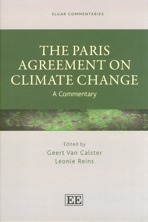 The Paris agreement on climate change : a commentary
