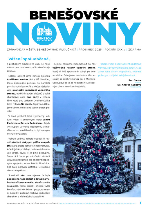 Benešovské noviny : Informační list městského úřadu