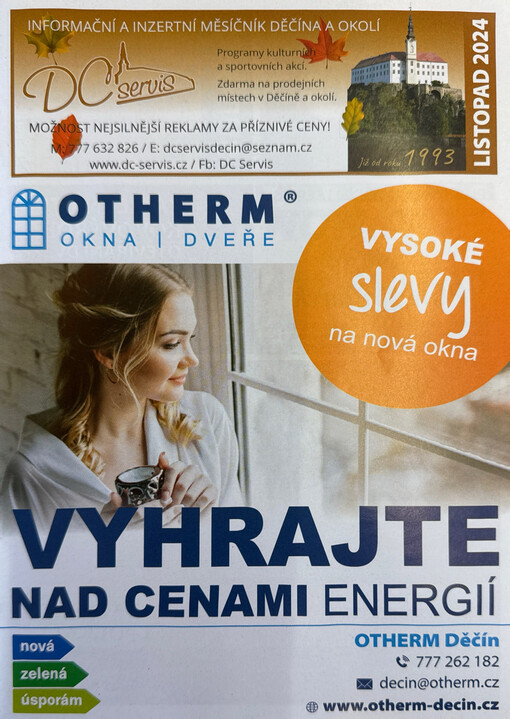 DC-servis : inzertní a informační měsíčník Děčína a okolí : programy kulturních akcí : zdarma do děčínských rodin