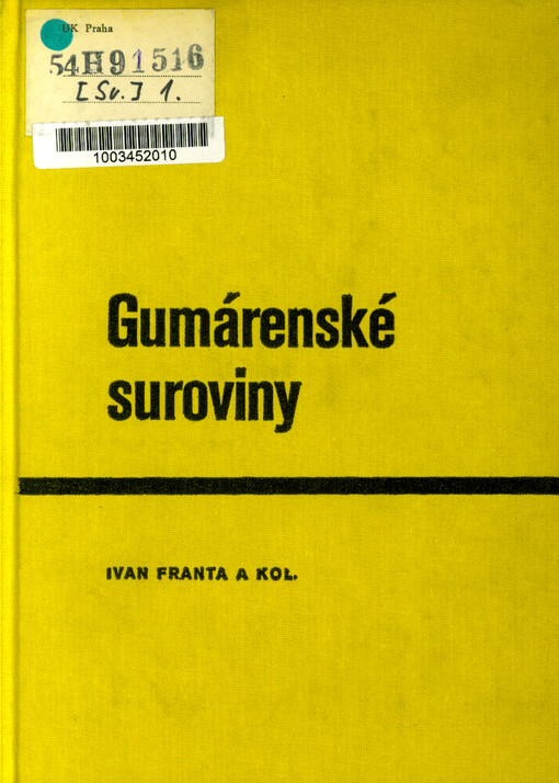Gumárenské suroviny