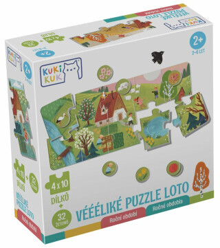 Véééliké puzzle loto. Roční období