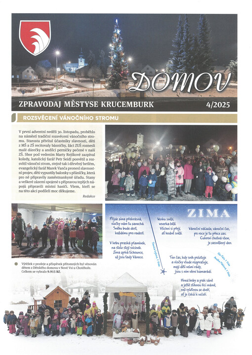 Domov : zpravodaj městyse Krucemburk