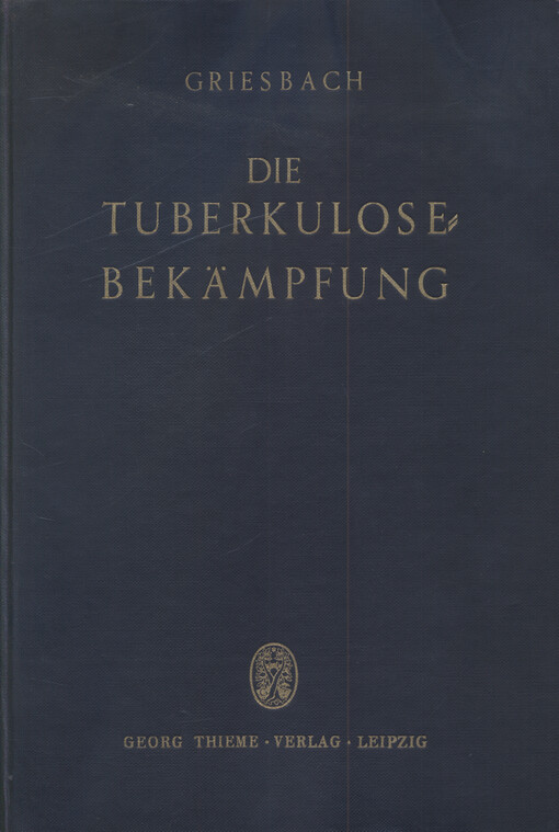 Die Tuberkulose Bekämpfung