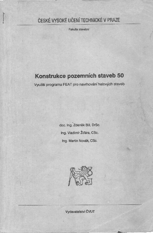 Konstrukce pozemních staveb 50 :využití programu FEAT pro navrhování halových staveb