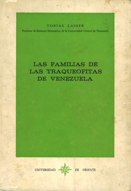 Las familias de las Traqueofitas de Venezuela