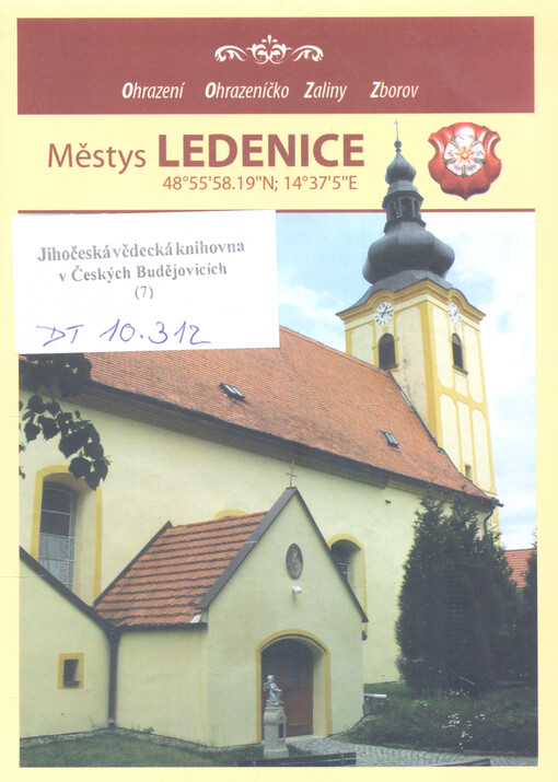 Městys Ledenice : Ohrazení, Ohrazeníčko, Zaliny, Zborov