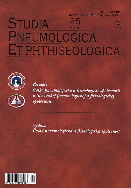 Studia pneumologica et phthiseologica : časopis České pneumologické a ftizeologické společnosti a Slovenskej pneumologickej a ftizeologickej spoločnosti