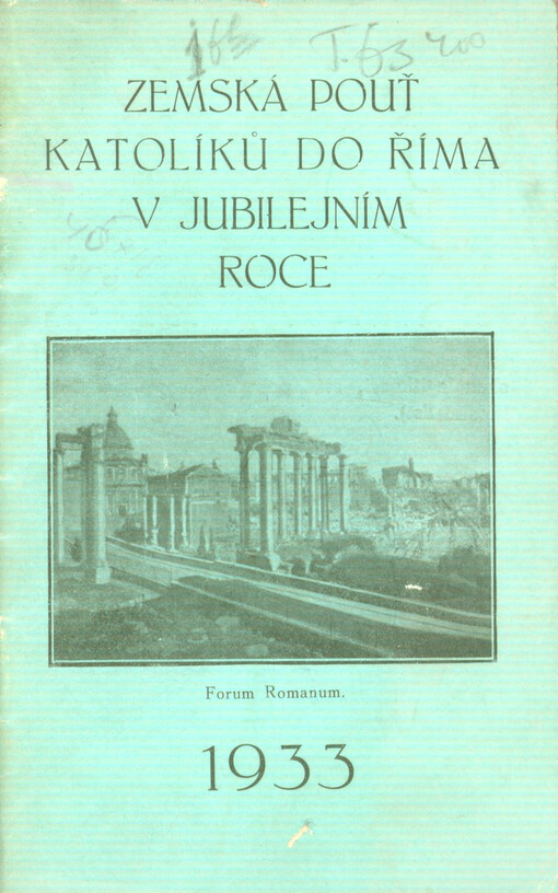 Zemská pouť katolíků do Říma v jubilejním roce 1933