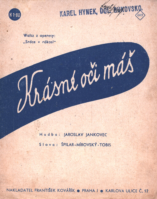Krásné oči máš : waltz