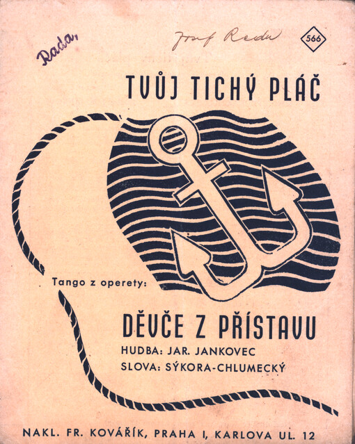 Tvůj tichý pláč : tango z operety: Děvče z přístavu