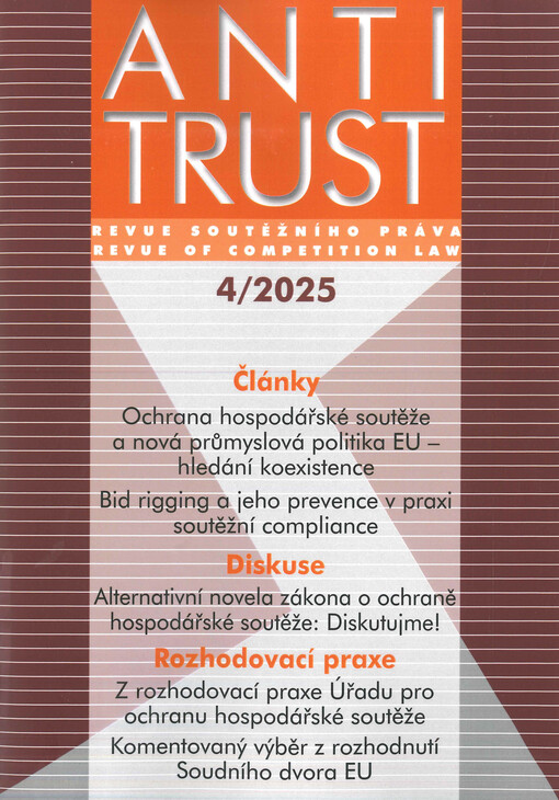 Antitrust : revue soutěžního práva
