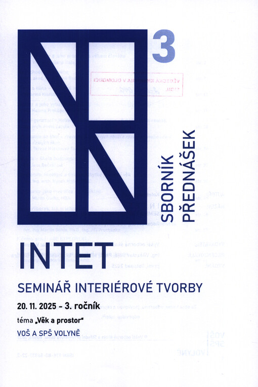 INTET : seminář interiérové tvorby ... : recenzovaný sborník přednášek ... : téma ...