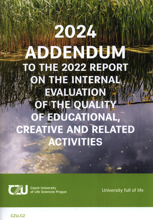 Addendum for ... to the internal quality assessment report for educational, creative and related activities ...