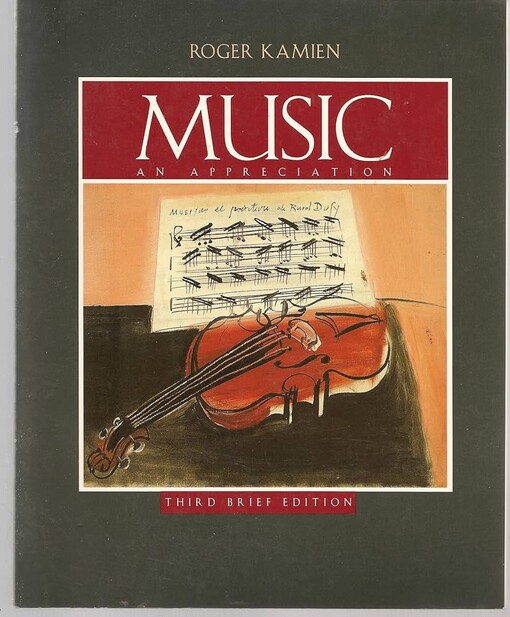 Music : An Appreciation-Student Brief (Paperback Book Only)