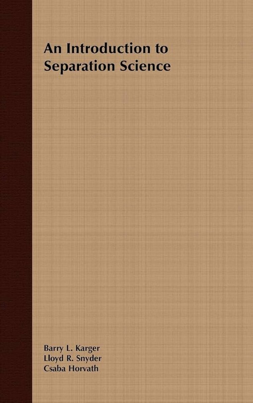 Introduction to Separation Science