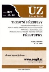 Trestní předpisy : trestní zákon, trestní řád, výkon trestu odnětí svobody, výkon vazby, probační a mediační služba, peněžitá pomoc obětem trestné činnosti ; Přestupky : podle stavu k 7.6.2002