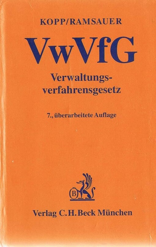 Verwaltungsverfahrensgesetz (VwVfG).