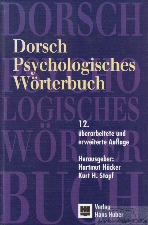 Dorsch Psychologisches Wörterbuch