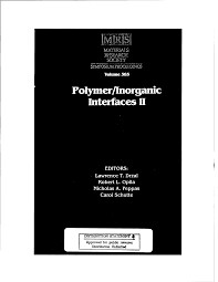 Polymer/inorganic interfaces II : symposium held April 18-20 1995, San Francisco, California, U.S.A. / editors Lawrence T. Drzal ... [et al.]