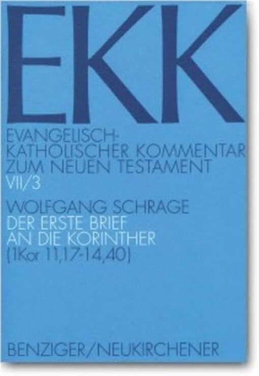 Erste Brief an Die Korinther (German Edition)