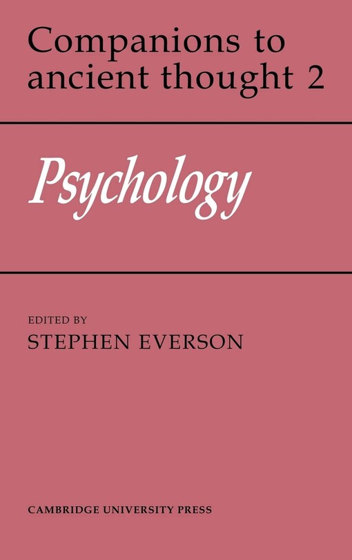 Psychology (Companions to Ancient Thought)