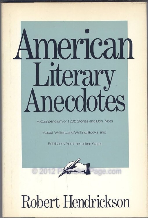 American literary anecdotes