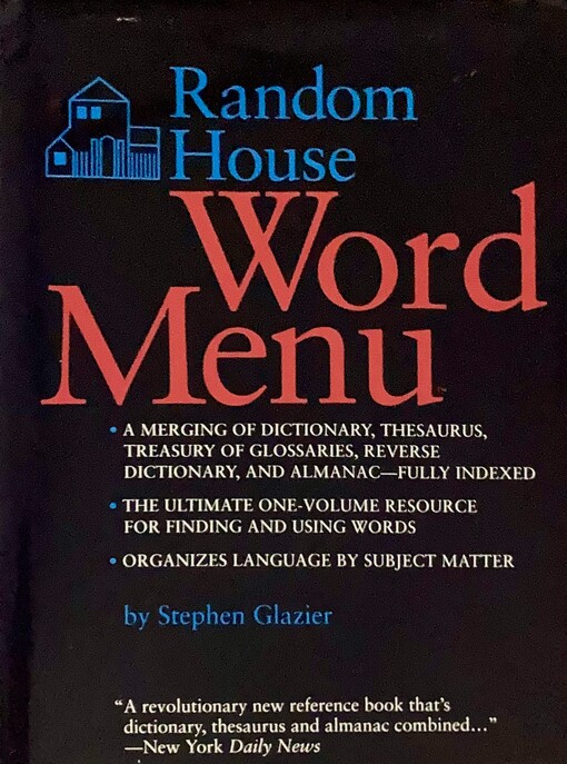 Random House Word Menu