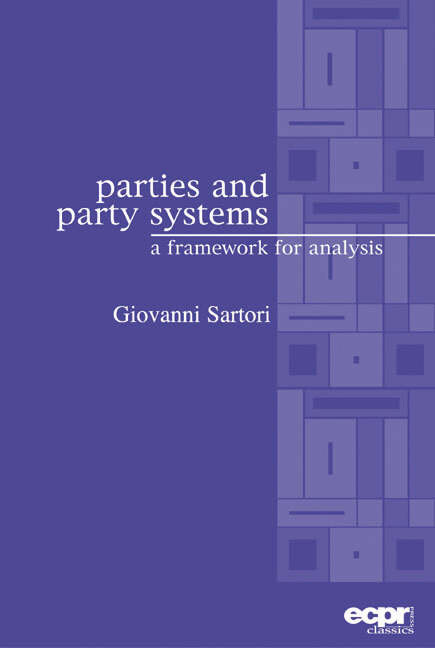 Parties and party systems : a framework for analysis