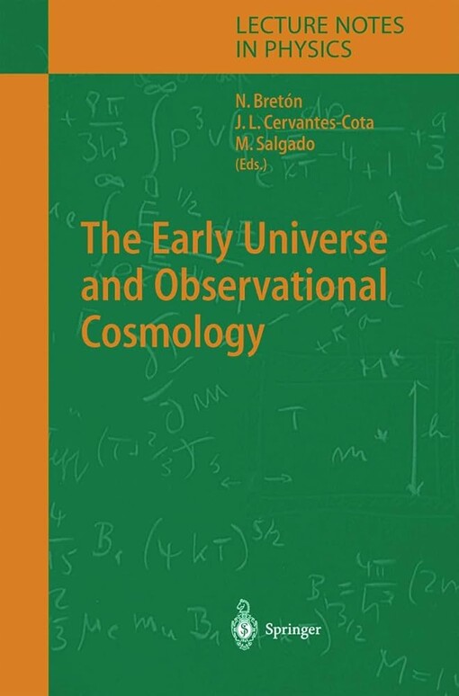 The Early Universe and Observational Cosmology (Lecture Notes in Physics)