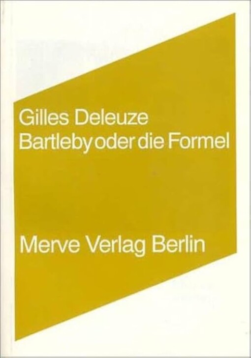 Bartleby oder die Formel.