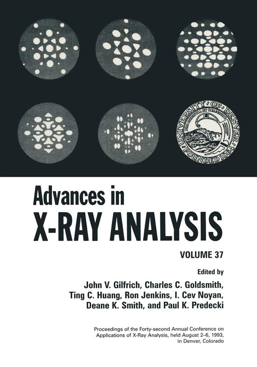 Advances in X-ray analysis.Vol. 37.