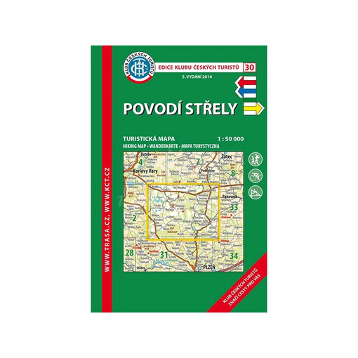 Povodí Střelyturistická mapa 1:50 000