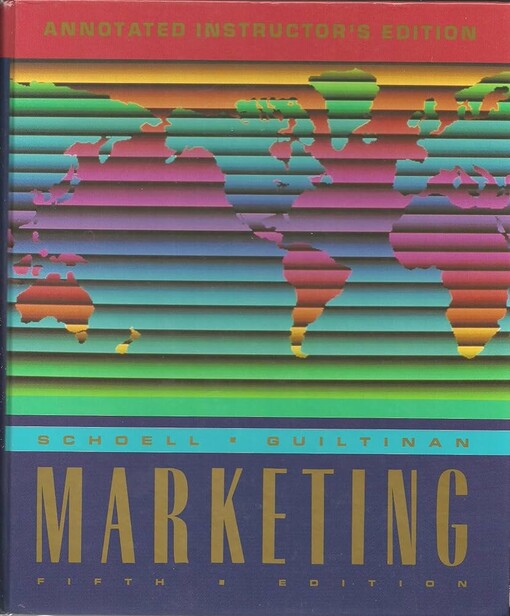 Marketing: Contemporary concepts and practices