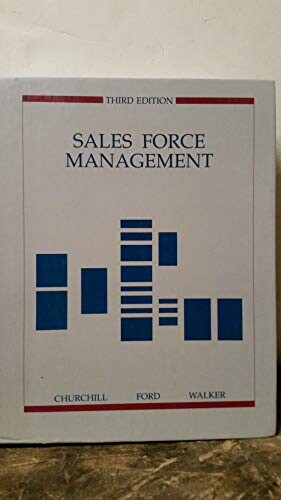 Sales Force Management :Planning, Implementation and Control