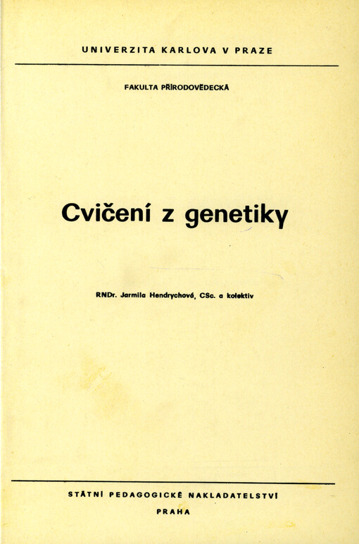 Cvičení z genetiky