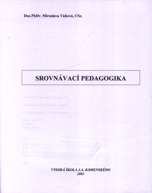 Srovnávací pedagogika
