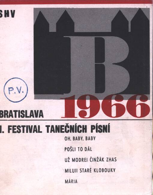 Bratislava 1966 : I. festival tanečních písní