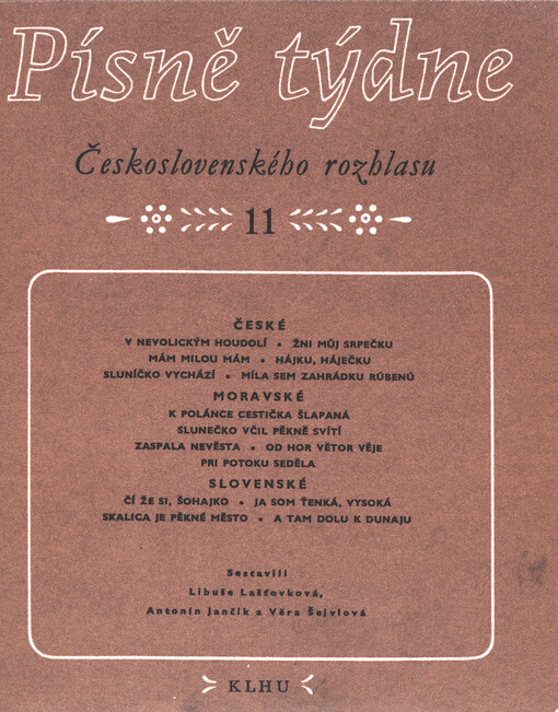 Písně týdne Československého rozhlasu. 11