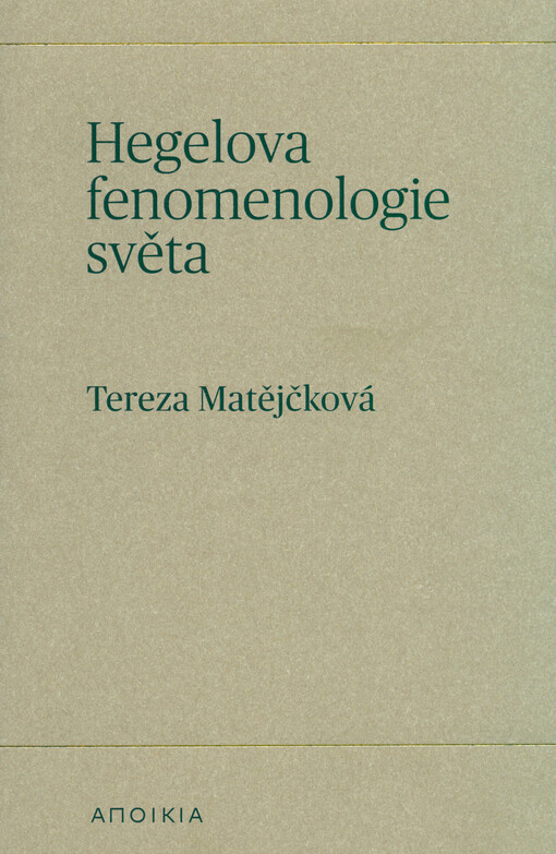Hegelova fenomenologie světa