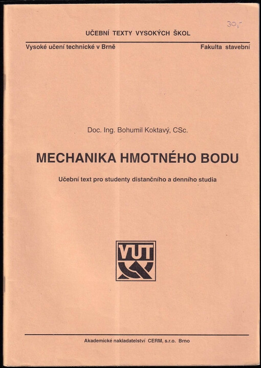 Mechanika hmotného bodu /