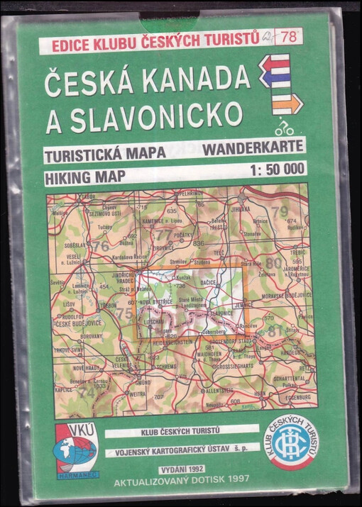Česká Kanada a Slavonicko : turistická mapa = Wanderkarte = hiking map