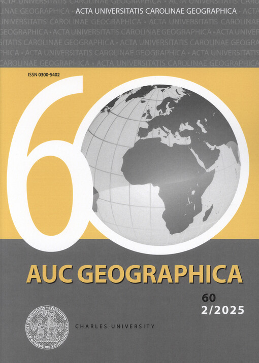 Acta Universitatis Carolinae. Geographica