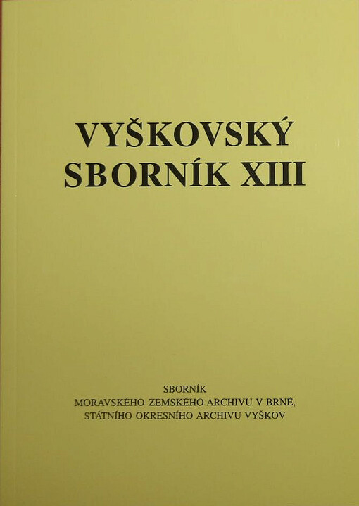 Vyškovský sborník XIII