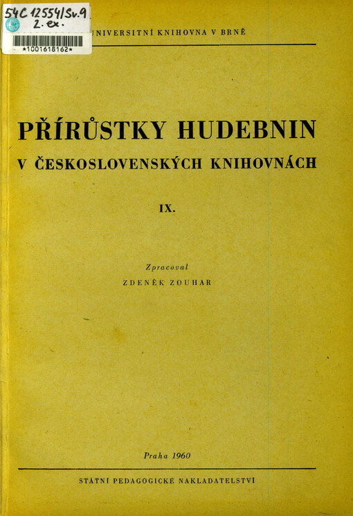 Rok: 1960 / Číslo: IX.