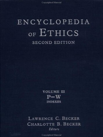 Encyclopedia of ethics. Vol. 3, P-W. Indexes