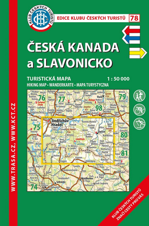 Česká Kanada a Slavonickoturistická mapa 1:50 000