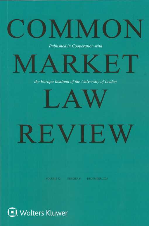 Common market law review