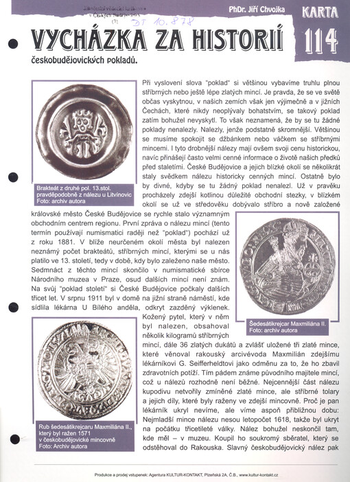 Vycházka za historií českobudějovických pokladů