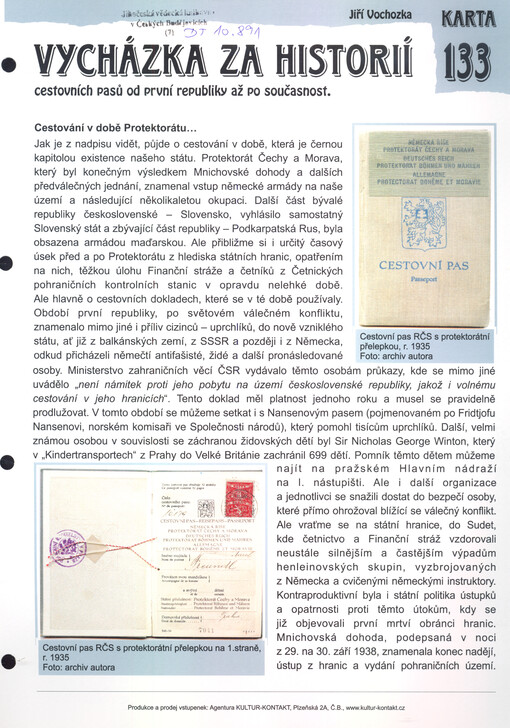 Vycházka za historií cestovních pasů od první republiky až po současnost
