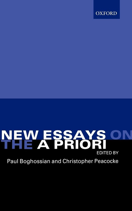 New essays on the a priori